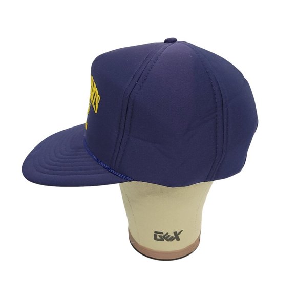 Vintage Nissin Snapback Foam Trucker Cap Hat C&G Auto Parts Tupelo MS Blue - Picture 2 of 11